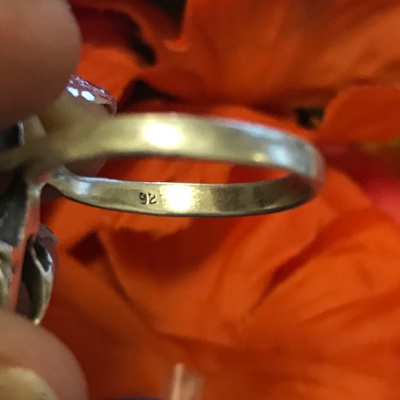 Ballet Dancing 925 Stamped Sterling Silver Ring Sz 10 1/2 - Picture 15 of 16